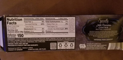 Milk Chocolate Coated Butter Cookies