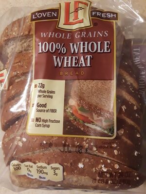 100% whole wheat bread