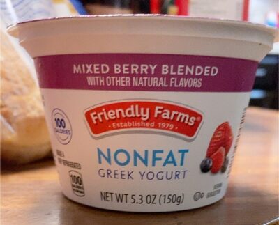Nonfat Greek Yogurt Mixed Berry front packaging