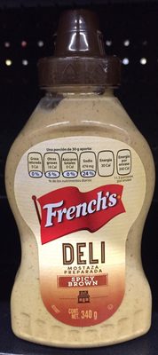 Deli Mostaza Preparada Spicy Brown front packaging