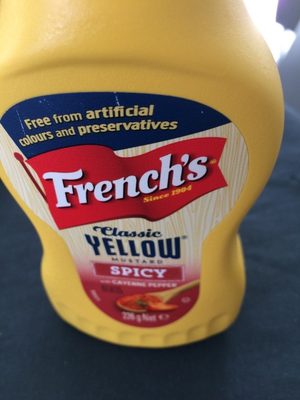Moutarde French's Au Piment De Cayenne - Spicy Mustard front packaging