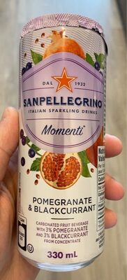 Momenti Pomegranate & Cassis front packaging