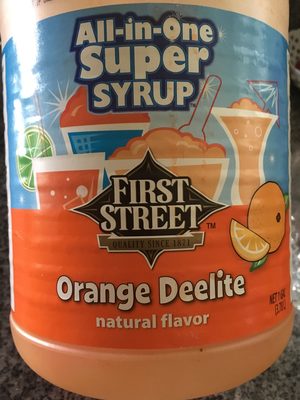Orange deelite all-in-one super syrup