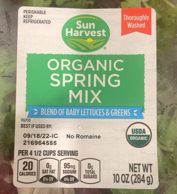 Organic spring mix