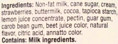 Slow churned neapolitan light ice cream ingredients label