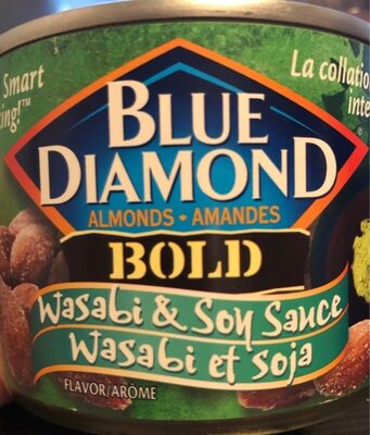 Amandes Wasabi et Soy sauce front packaging