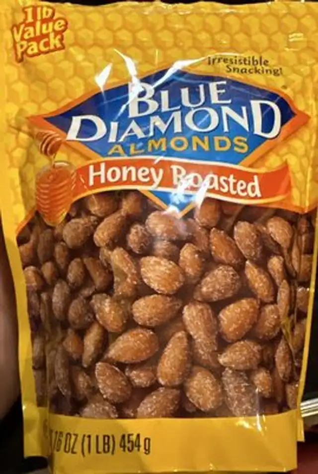 Honey Roasted Almonds front packaging