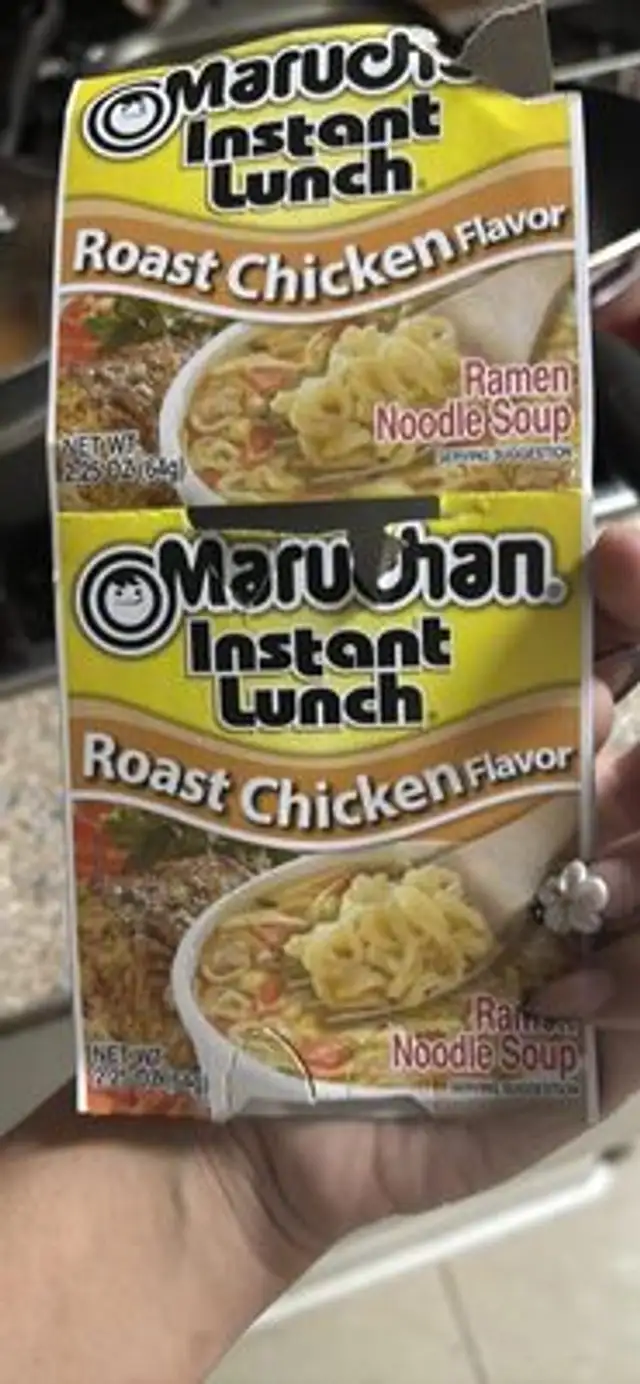 Roast Chicken Flavor Ramen Noodle Soup nutrition facts table