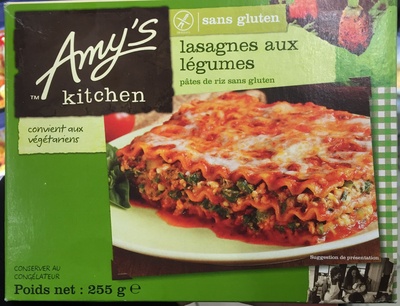 Lasagnes aux légumes, pâtes de riz sans gluten