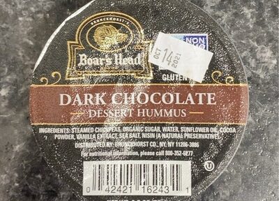 Dark Chocolate Dessert Hummus