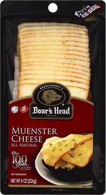 Pre-sliced muenster cheese