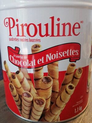 Pirouline chocolate hazelnut filled rolled wafers