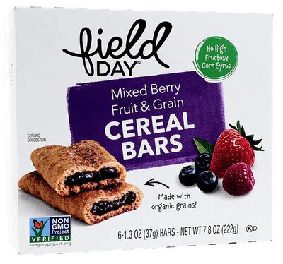 Mixed Berry Multigrain Snack Bars front packaging