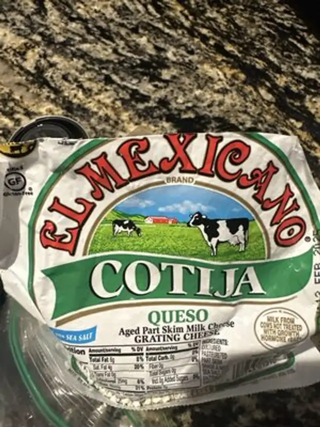 Cotija Queso Grating Cheese front packaging