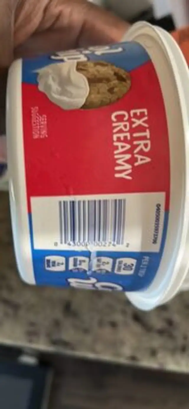 EXTRA CREAMY nutrition facts table