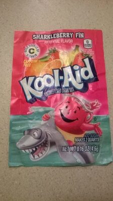 Sharkleberry fin kool aid powdered drink mix
