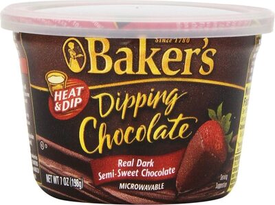 Semi sweet dark dipping chocolate tubs