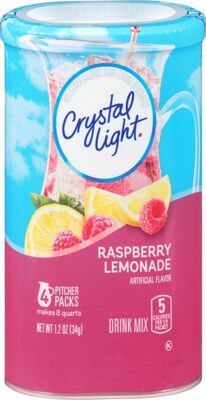Raspberry lemonade drink mix pitcher packets