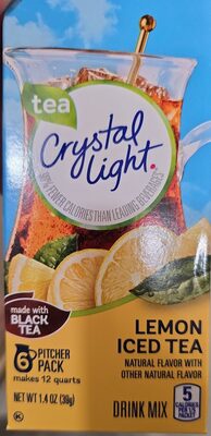 Iced Tea Drink Mix, Lemon front packaging