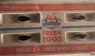 Fresh White Grade A Large Eggs