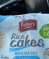 Rice cakes with sea salt thin