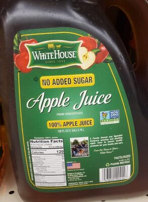100% Apple Juice From Concentrate