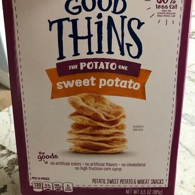 Potato, sweet potato & wheat snacks, sweet potato