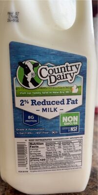 2% Reduced Fat Milk