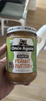Lightly Sweetened Crunchy Peanut Butter