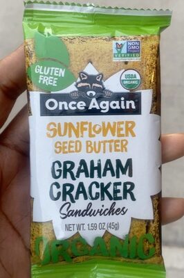 Organic Sunflower Seed Butter, Graham Cracker Sandwiches