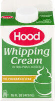 Whipping cream front packaging