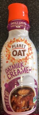 Oatmilk creamer front packaging