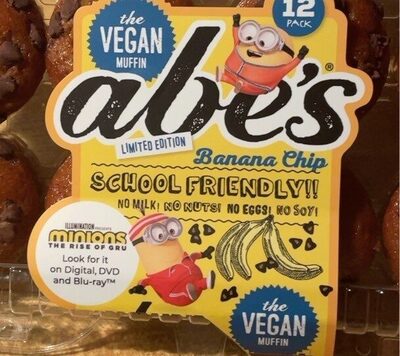 Abes banana chip front packaging