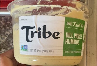 Dill pickel hummus