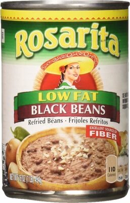Low fat refried black beans