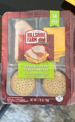 Oven Roasted Turkey Breast, Natural Cheddar Cheese and Wheat Crackers