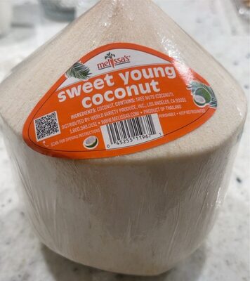 Sweet young coconut front packaging