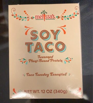 Soy taco front packaging