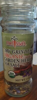 Organic garden herb sea salt