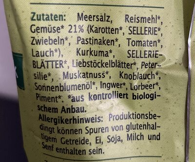 Unknown ingredients label