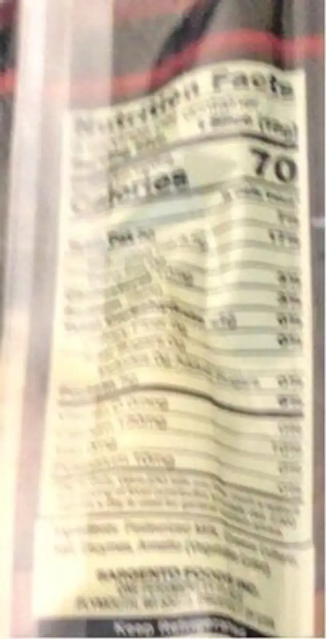 Aged Gouda nutrition facts table