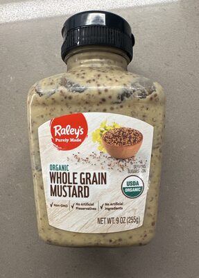 Organic whole grain mustard