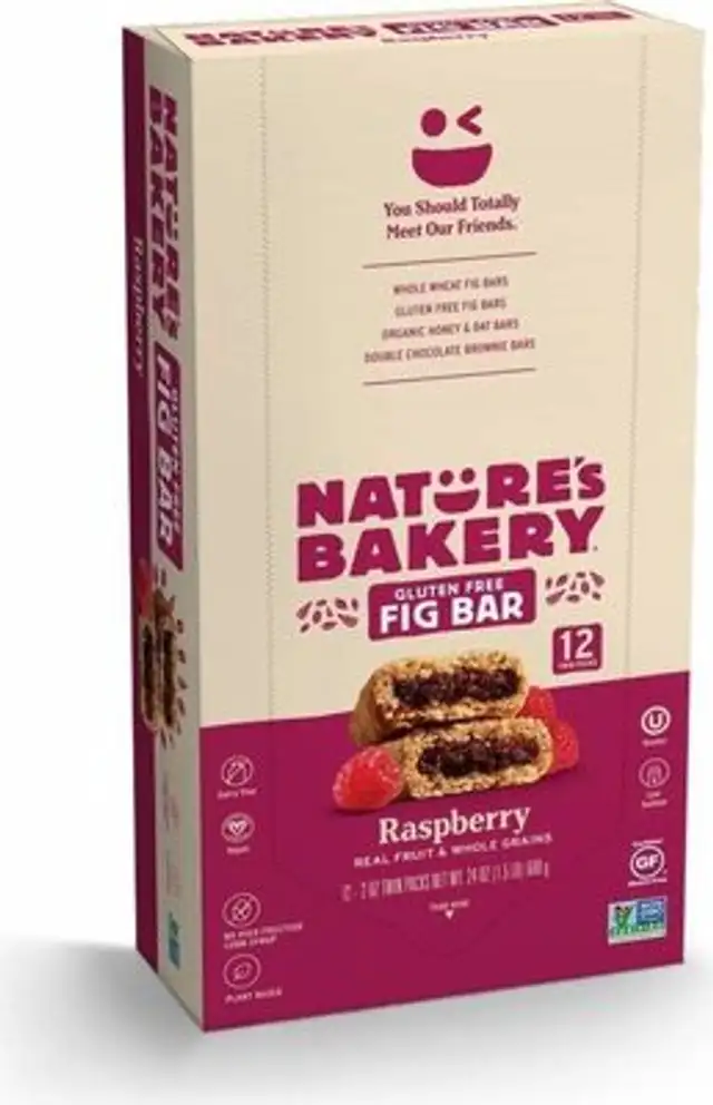 Gluten Free Raspberry Fig Bar front packaging