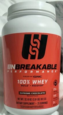 Unbreakable Performance 100% Whey Supreme Chocolate