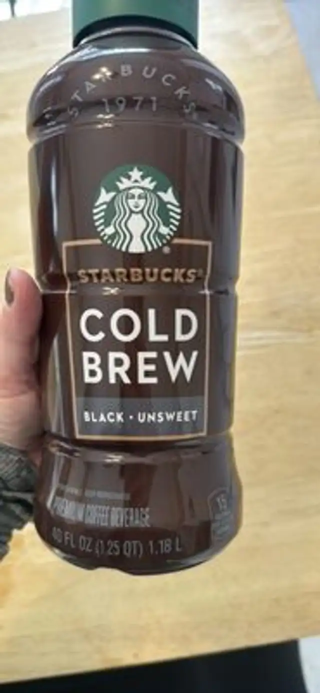 Cold Brew Black Unsweet nutrition facts table