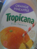 Tropicana, pure premium 100% juice blend, orange, pineapple, orange, pineapple