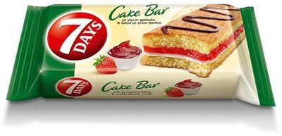 Cake Bar With Strawberry Filling front packaging
