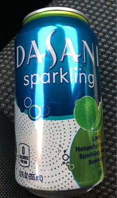 Dasani Sparkling Lime front packaging