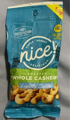 Roasted whloe cashews