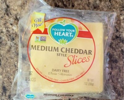 Cheddar Style Dairy-Free Cheese front packaging